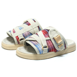 Multi Color Plaid BirkenSlides