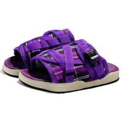 Purp Plaid BirkenSlides